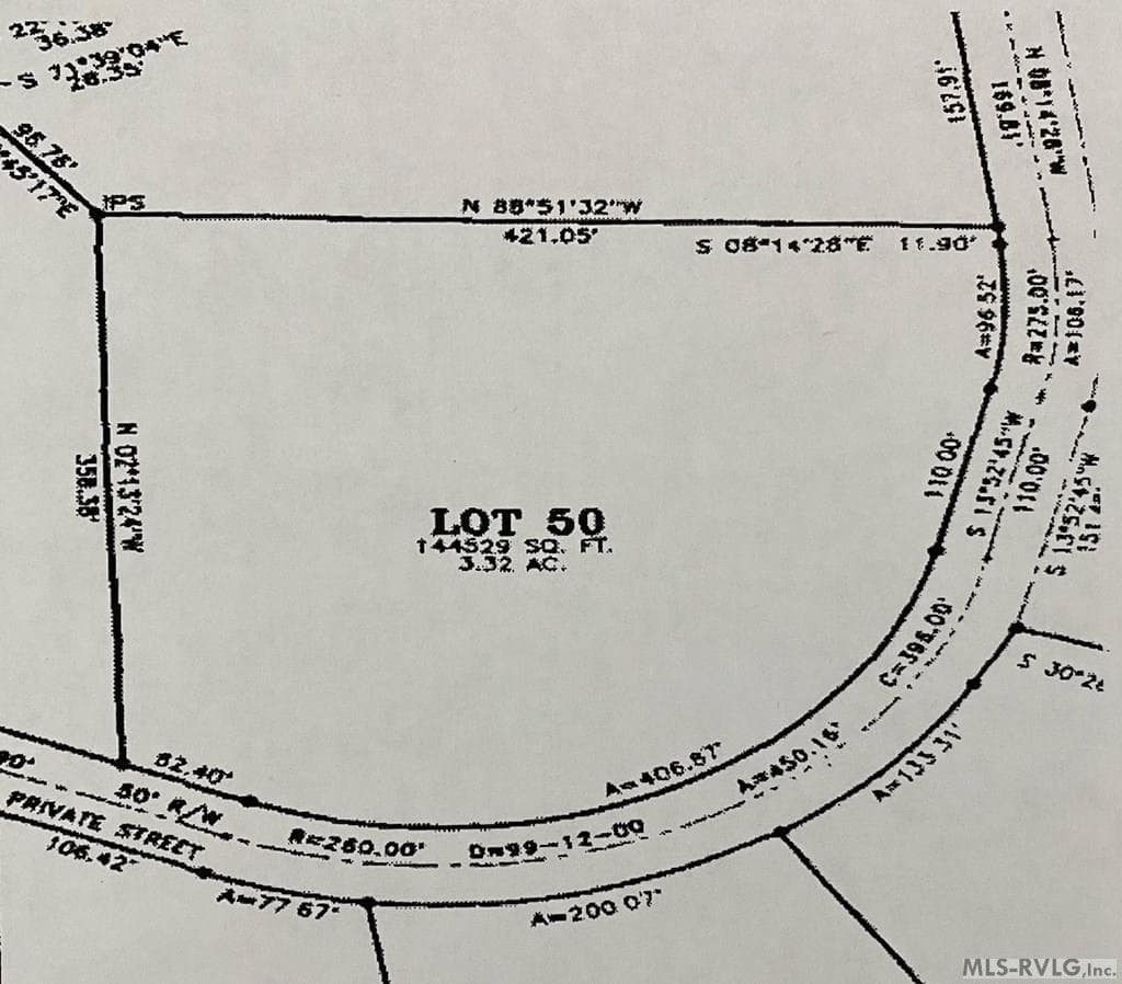 Plat - Lot 50 Large Mouth Lane, Clarksville VA 23927, Clarksville
