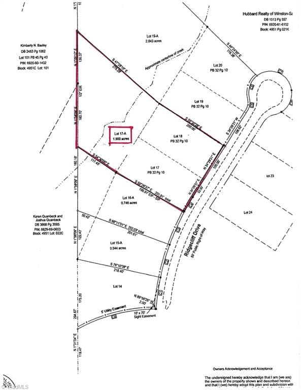 0 Ridgecliff Drive, Rural Hall NC 27045