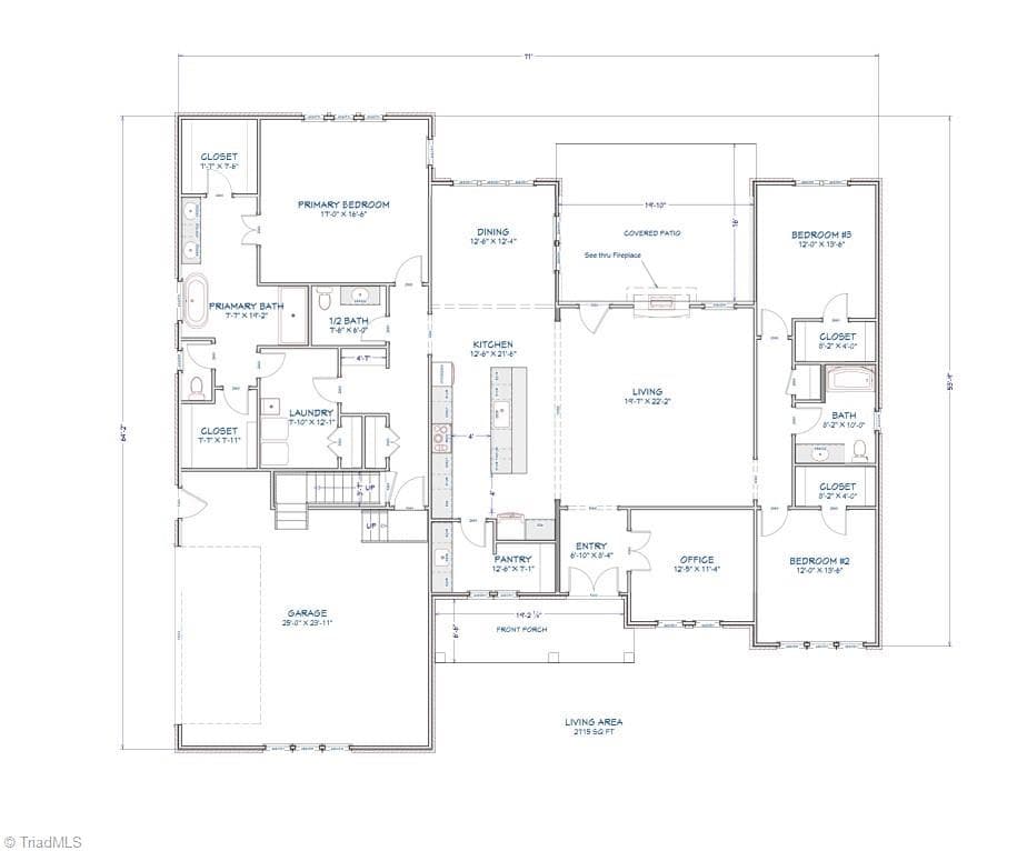 Stick/Site Built at 228 Sitting Rock Drive, Madison NC 27025, photo 2 of 6