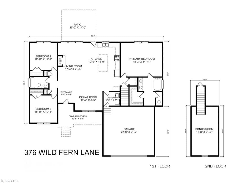 Stick/Site Built at 376 Wild Fern Lane, Reidsville NC 27320, photo 23 of 23