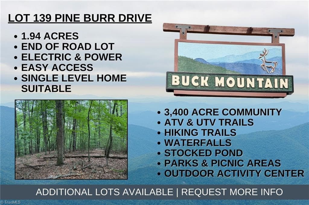 Lot 139 Pine Burr Drive, Purlear NC 28665