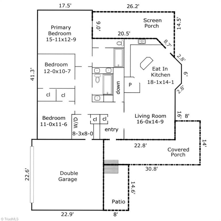 Stick/Site Built at 521 Dogwood Drive, Liberty NC 27298, photo 48 of 49