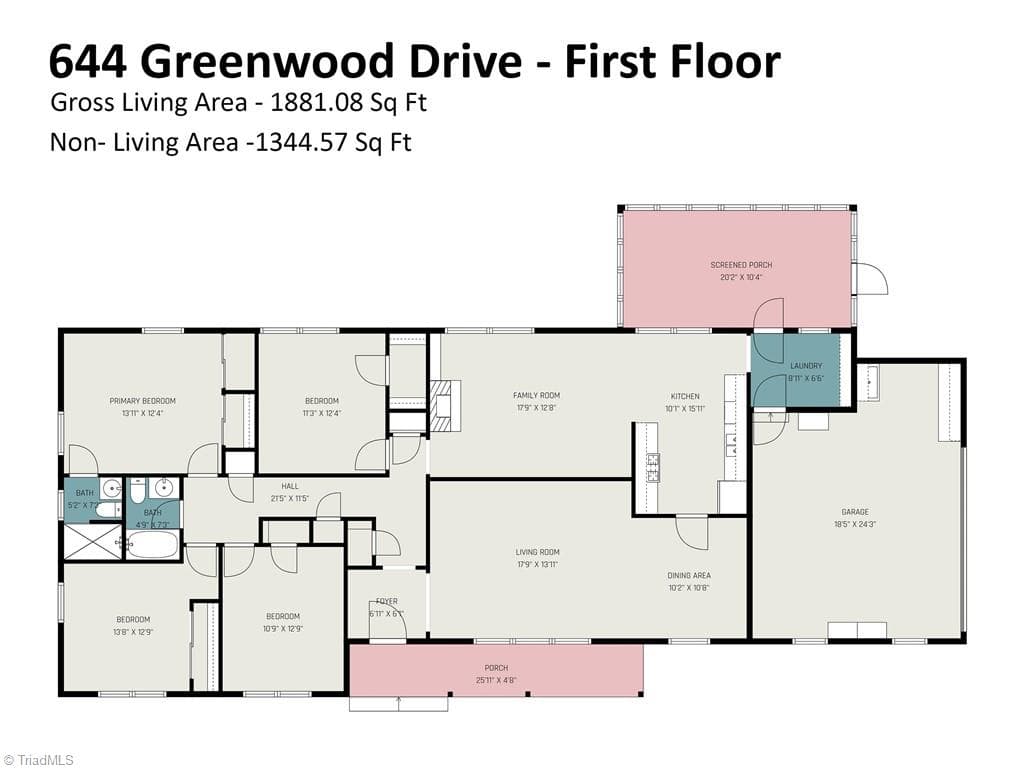 Stick/Site Built at 644 Greenwood Drive, Burlington NC 27217, Burlington, photo 26 of 27