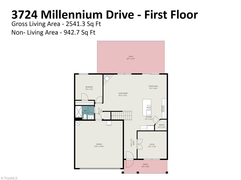Stick/Site Built at 3724 Millennium Drive, Greensboro NC 27455, photo 37 of 39