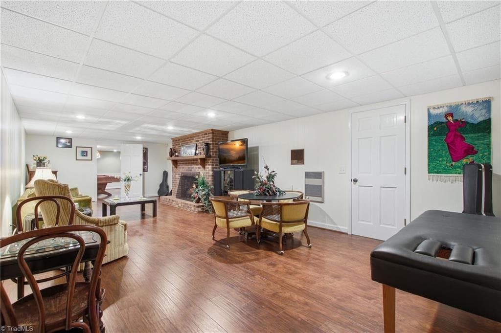 Basement Family Room - 1515 Holly Circle, Wilkesboro NC 28697, Wilkesboro