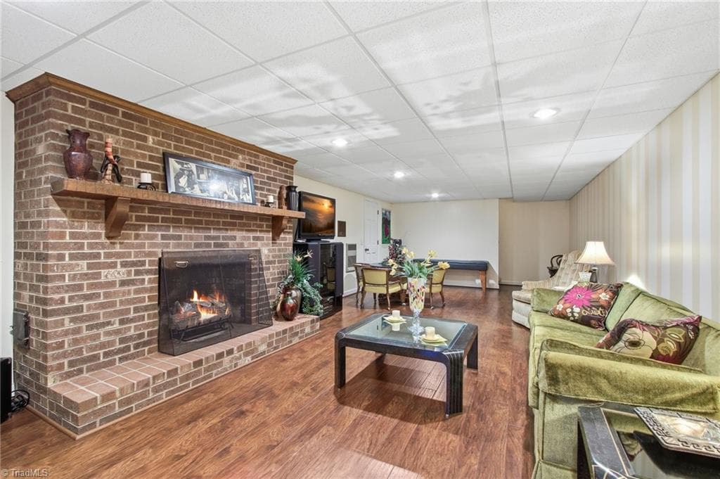 Gas logs in basement - 1515 Holly Circle, Wilkesboro NC 28697, Wilkesboro