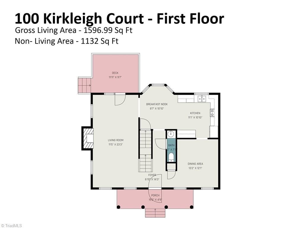 Stick/Site Built at 100 Kirkleigh Court, King NC 27021, photo 30 of 31