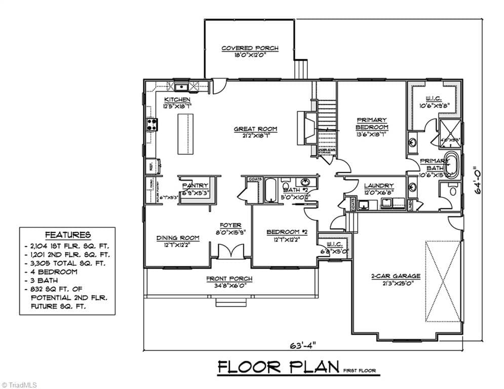 Stick/Site Built at 3107 Fairgrove Trace, Browns Summit NC 27214, Browns Summit, photo 2 of 5