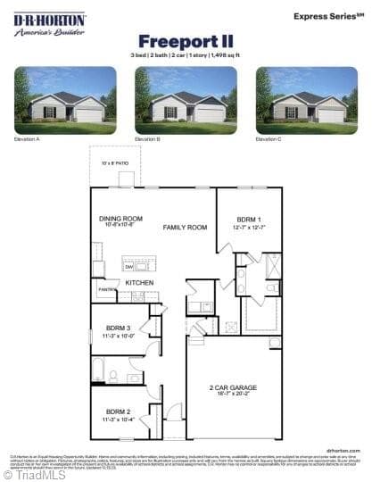 Stick/Site Built at 263 Waverly Court, Linwood NC 27299, Linwood, photo 2 of 2