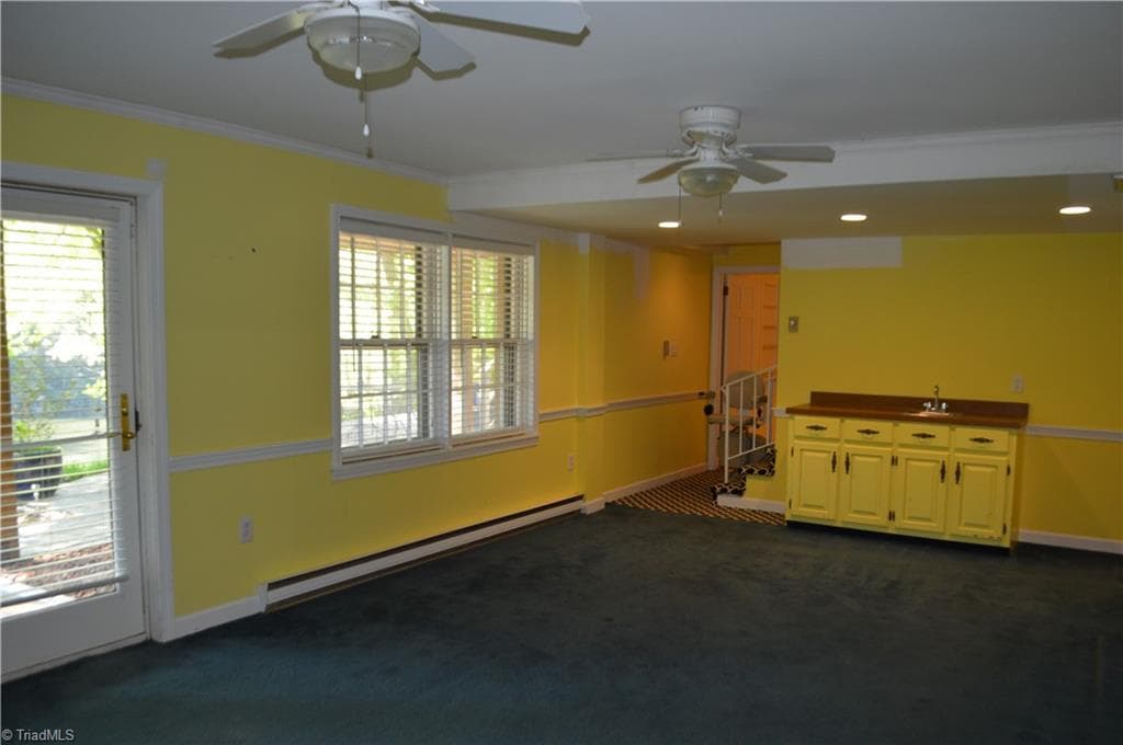 Large Den at Lower level was used as a bedroom. - 700 Lakemont Trail, Mount Airy NC 27030, Mount Airy