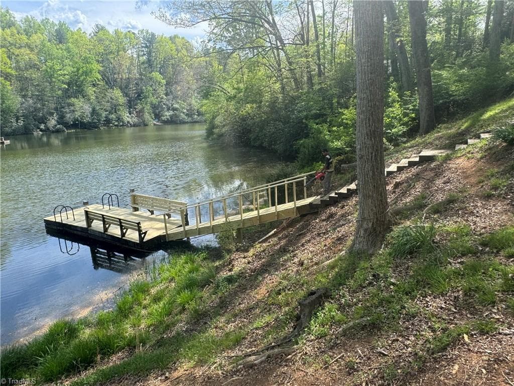 This is what makes this house unique.  Great views to the lake and lots of sitting areas including a BRAND NEW Dock! - 700 Lakemont Trail, Mount Airy NC 27030, Mount Airy