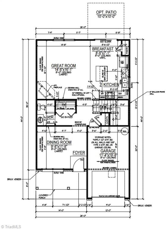 Stick/Site Built at 460 Sanford Avenue, Mocksville NC 27028, Mocksville, photo 19 of 26