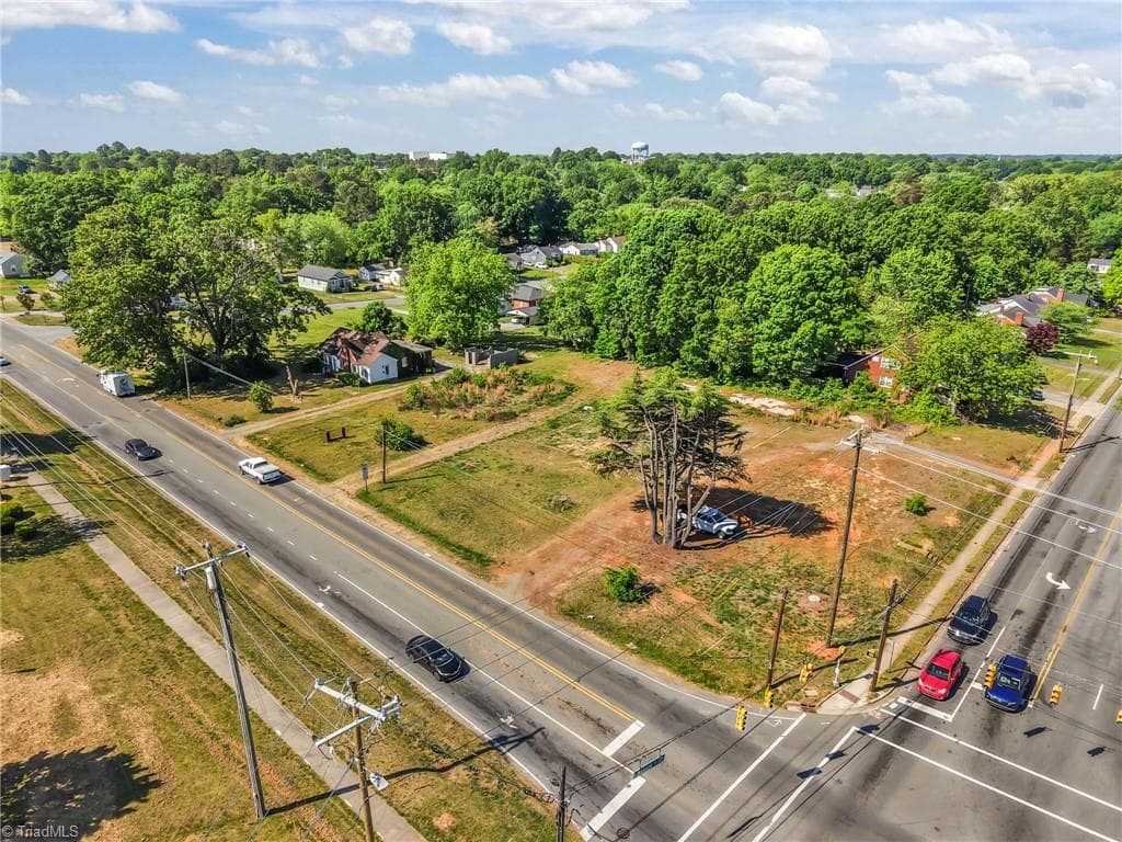 Another overhead view of the commercial lot. - 513 S Graham Hopedale Road, Burlington NC 27217, Burlington