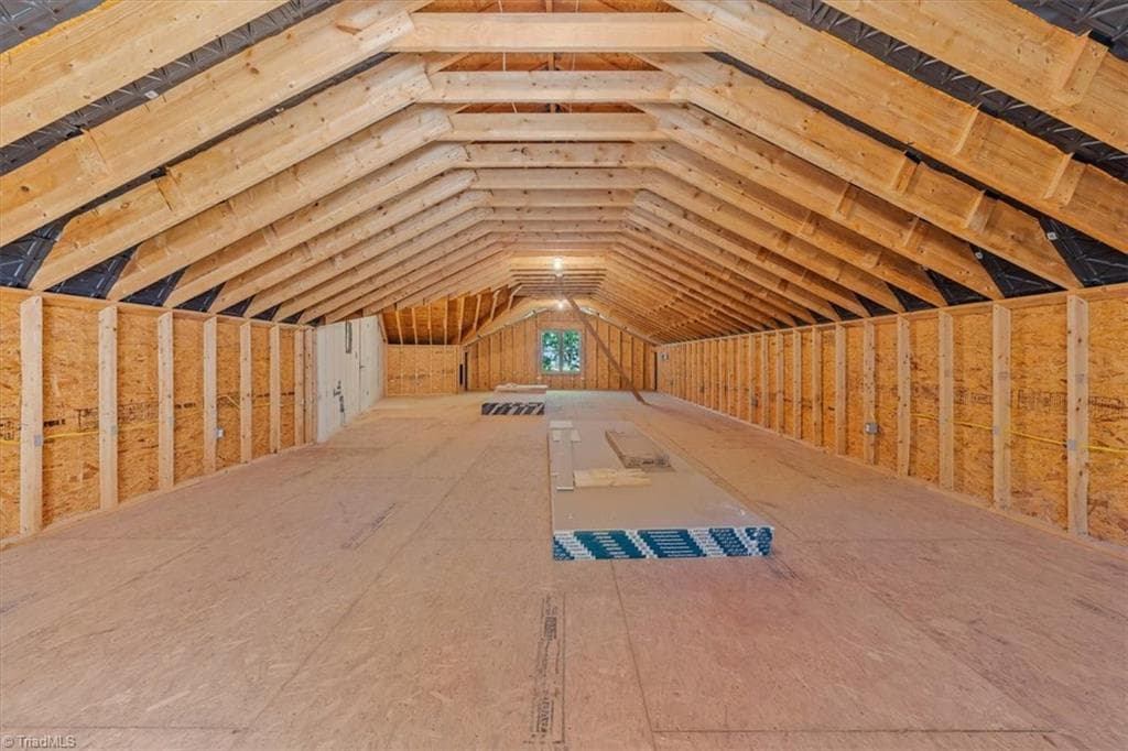 Expansive unfinished upper-level space offering endless possibilities for future expansion or storage - 2207 Sierra Trace Road, Denton NC 27239, Denton