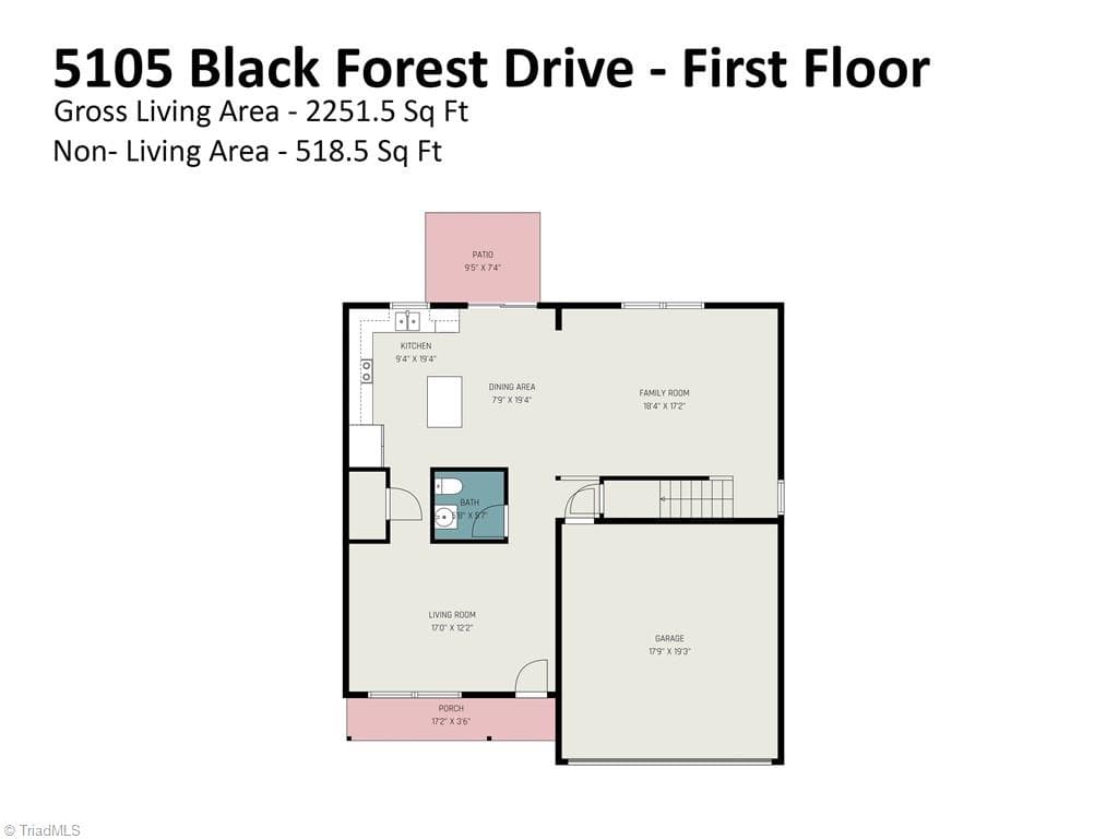 Stick/Site Built at 5105 Black Forest Drive, Greensboro NC 27405, photo 19 of 21