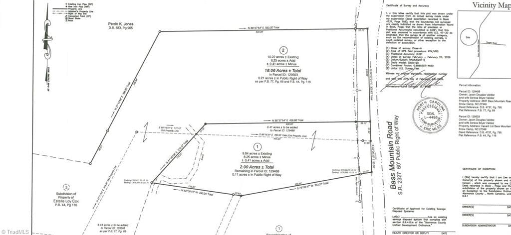 Unimproved Land at 0 Bass Mountain Road, Snow Camp NC 27349, photo 3 of 10