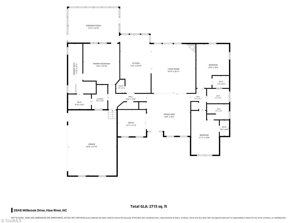 Stick/Site Built at 2648 Millbrook Drive, Haw River NC 27258, photo 50 of 50