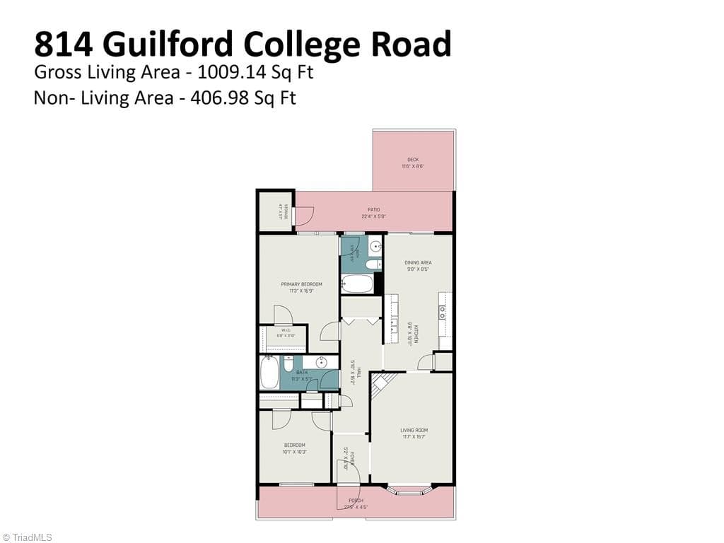 Stick/Site Built at 814 Guilford College Road # 182, Greensboro NC 27409, photo 19 of 19