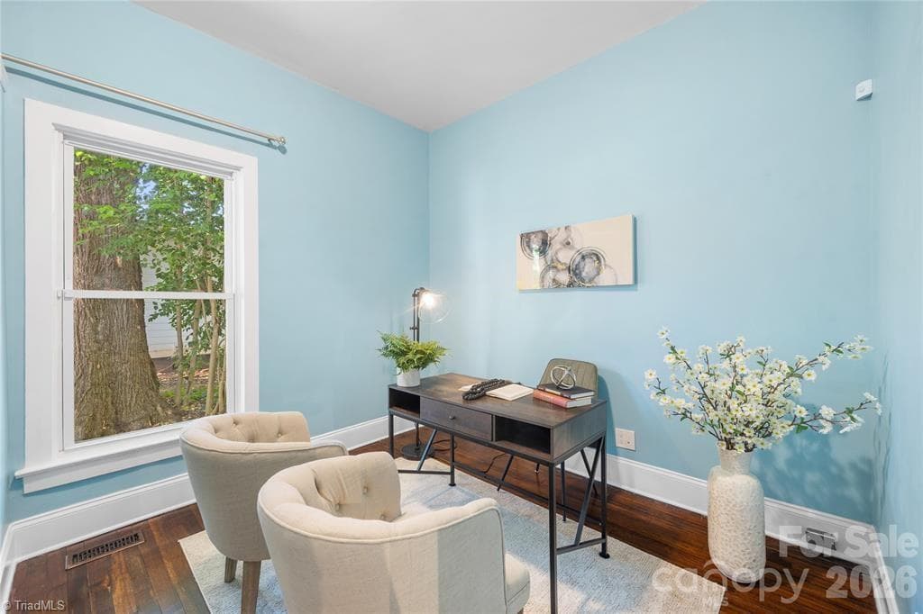 Bedroom #2 being used as an office. - 1108 Pegram Street, Charlotte NC 28205, Charlotte
