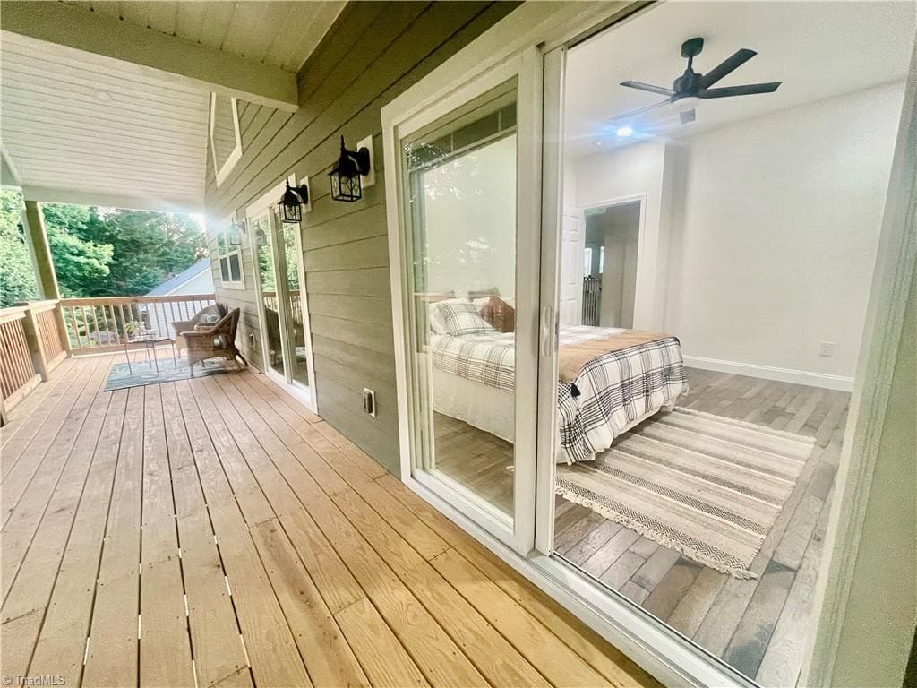 Master bedroom-2nd access to main back deck. - 177 Linda Carol Avenue, Wilkesboro NC 28697, Wilkesboro