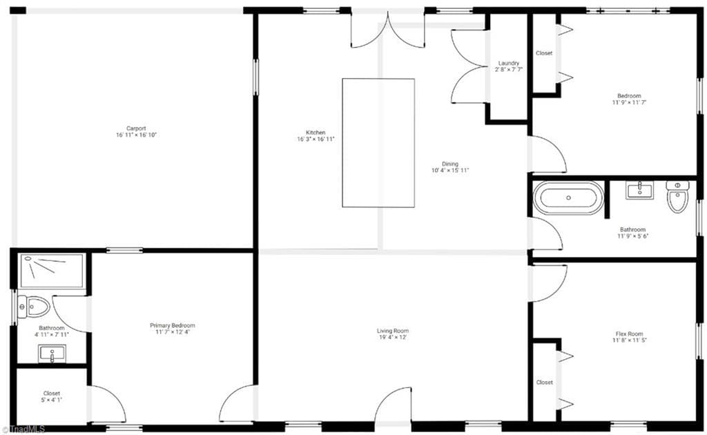 Stick/Site Built at 2516 Riverview Road, Lexington NC 27292, photo 3 of 28