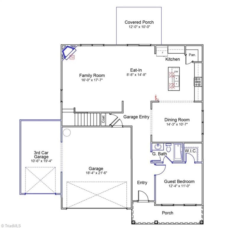 Stick/Site Built at 5868 Latigo Court, Clemmons NC 27012, photo 5 of 6