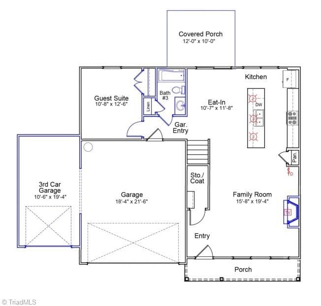 Stick/Site Built at 5862 Latigo Court, Clemmons NC 27012, photo 4 of 5