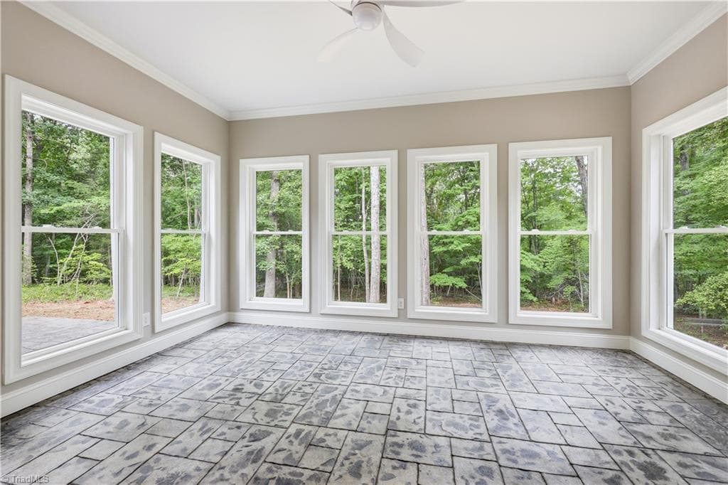 Heated/Cooled Sunroom overlooking Wooded Backyard - 2646 Johns Ridge Drive, Asheboro NC 27205, Asheboro