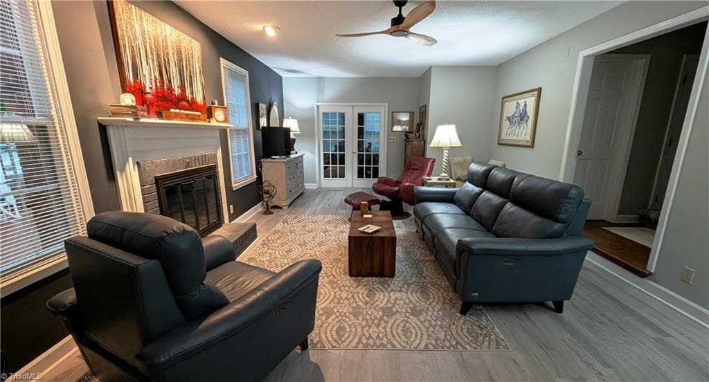 Den with fireplace - 222 Shallowbrook Drive, Advance NC 27006, Advance