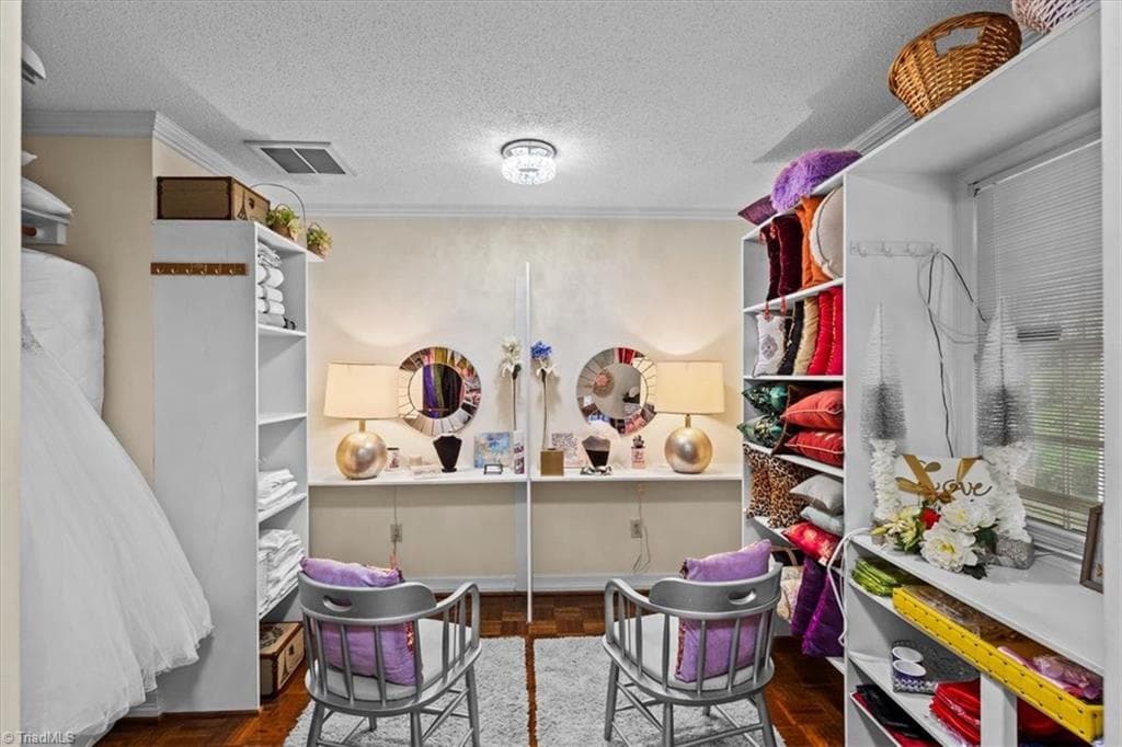 The owner suite offers a large walk-in closet with make up desk and plenty of hanging and folded spaces for anyone's clothing needs. - 6352 Turnpike Road, High Point NC 27263, High Point