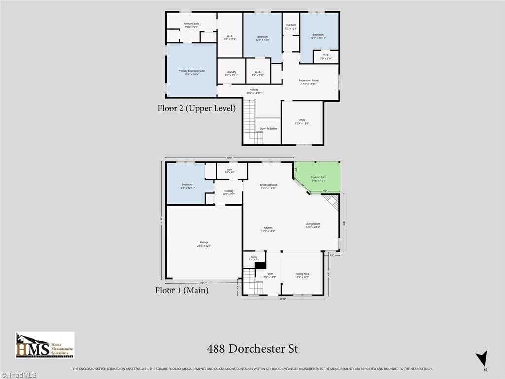 Stick/Site Built at 488 Dorchester Street, Clemmons NC 27012, photo 44 of 45