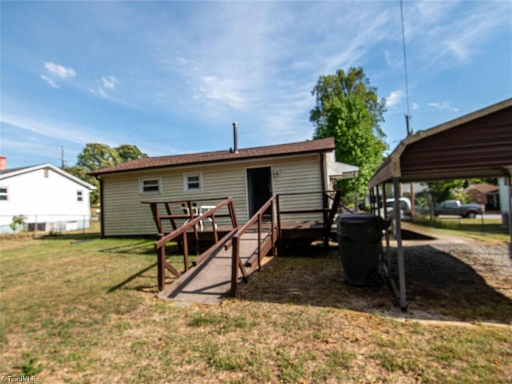 Deck - 605 E Morehead Street, Reidsville NC 27320, Reidsville