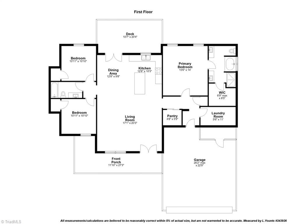 Stick/Site Built at 1807 Bramblewood Trail, Pfafftown NC 27040, photo 33 of 34