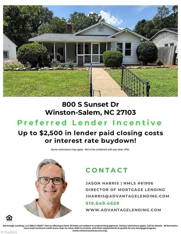 Stick/Site Built at 800 S Sunset Drive, Winston-Salem NC 27103, Winston-Salem, photo 32 of 32