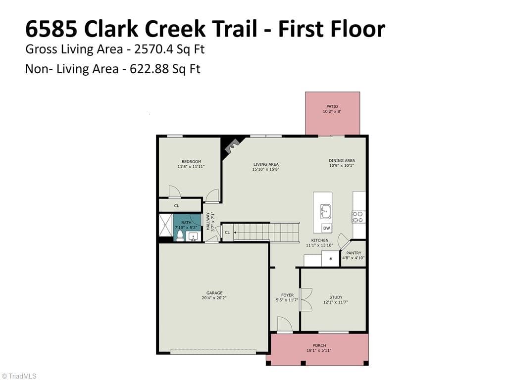 Stick/Site Built at 6585 Clark Creek Trail, Whitsett NC 27377, photo 30 of 31