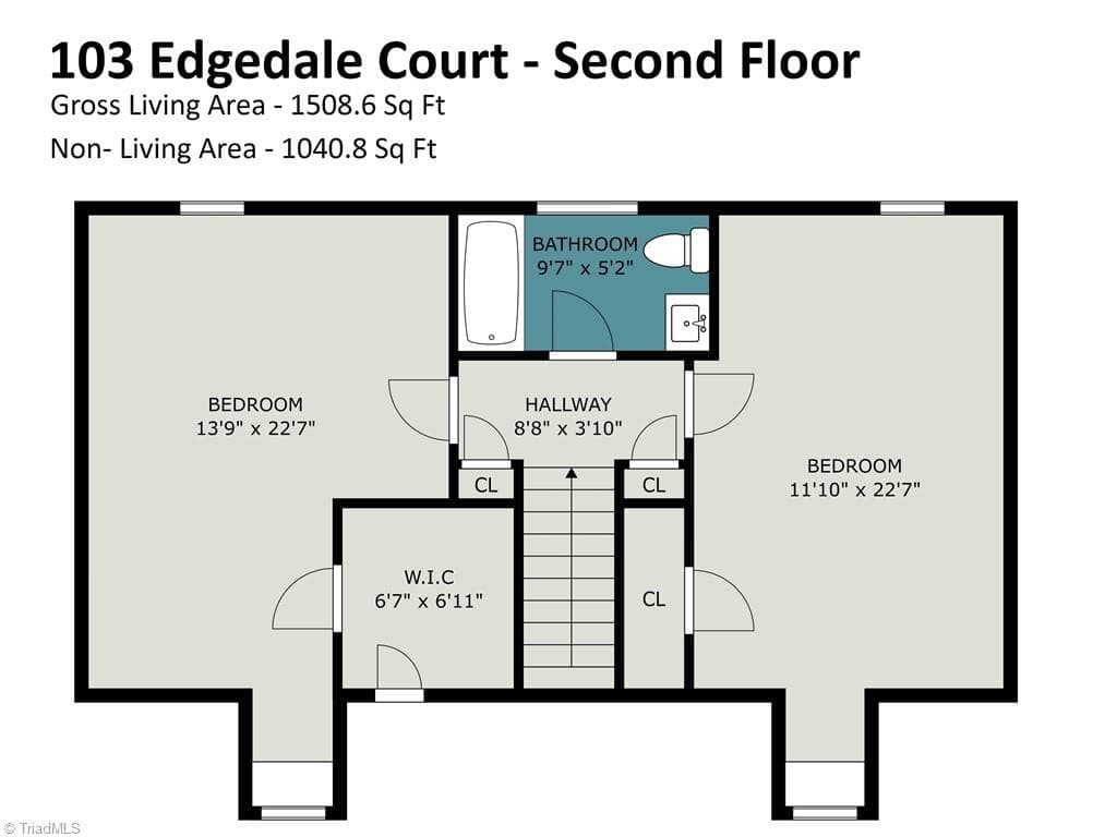Stick/Site Built at 103 Edgedale Court, Kernersville NC 27284, photo 22 of 23