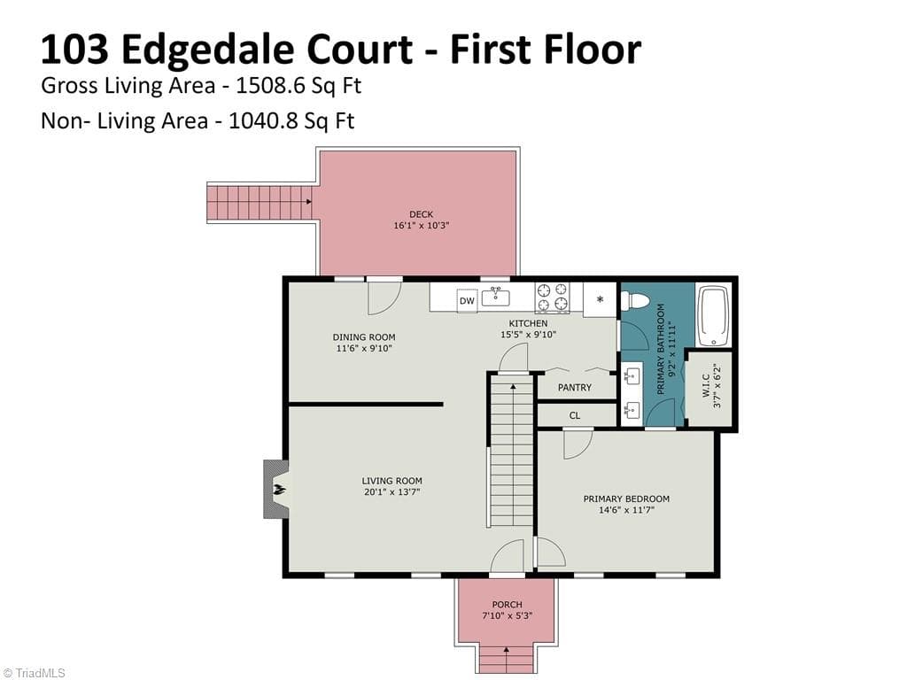 Stick/Site Built at 103 Edgedale Court, Kernersville NC 27284, photo 20 of 23
