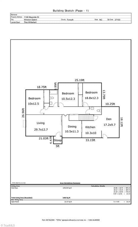 Stick/Site Built at 1146 Magnolia Street, Winston-Salem NC 27103, Winston-Salem, photo 22 of 23