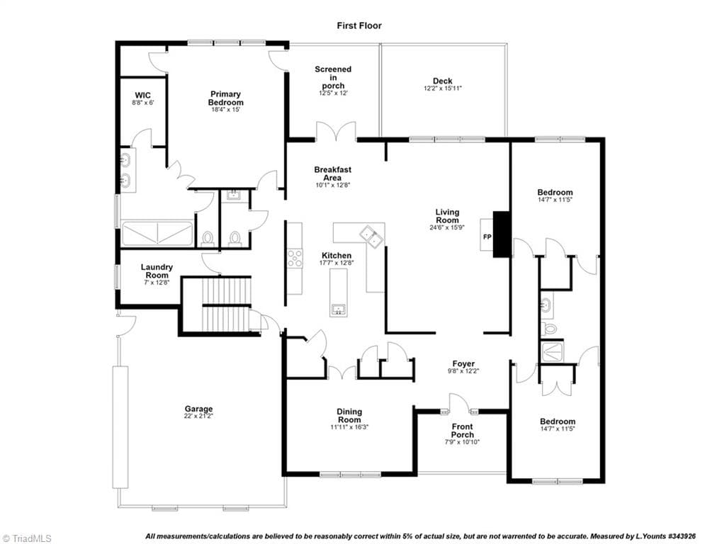Stick/Site Built at 6314 Chesney Way, Whitsett NC 27377, Whitsett, photo 48 of 50
