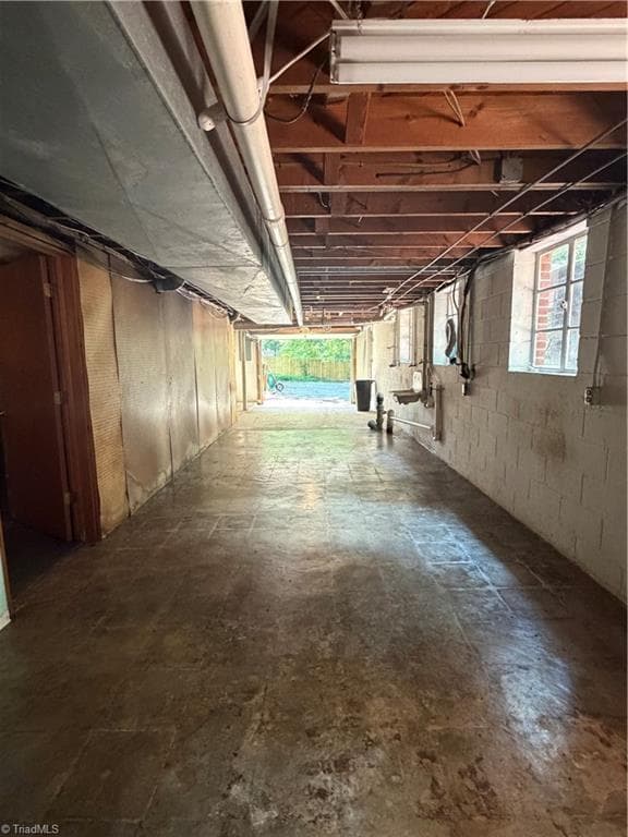 Basement leading to garage entrance - 208 Harris Avenue, Elkin NC 28621, Elkin