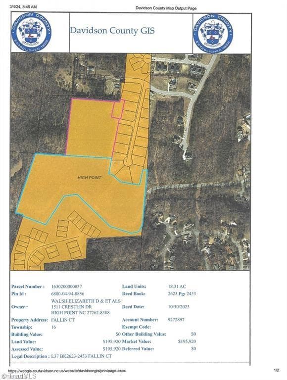 Unimproved Land at 0 Solway Drive, High Point NC 27262, photo 5 of 22