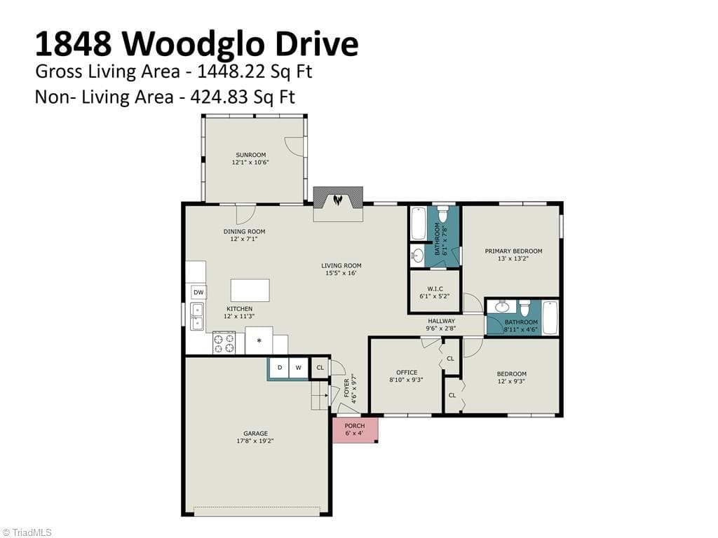Stick/Site Built at 1848 Woodglo Drive, Asheboro NC 27205, photo 20 of 21