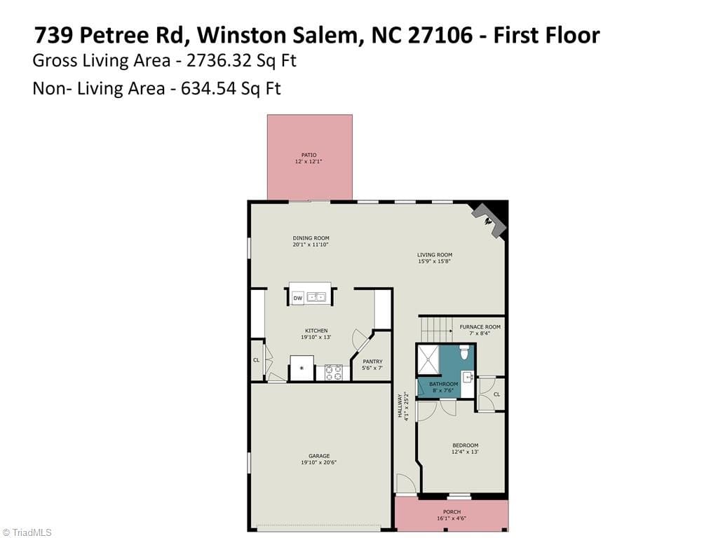 Stick/Site Built at 739 Petree Road, Winston-Salem NC 27106, Winston-Salem, photo 43 of 44
