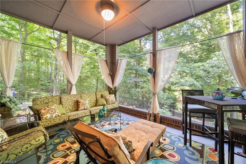 FABULOUS screened porch - so comfortable! - 204 Tullyries Lane, Lewisville NC 27023, Lewisville