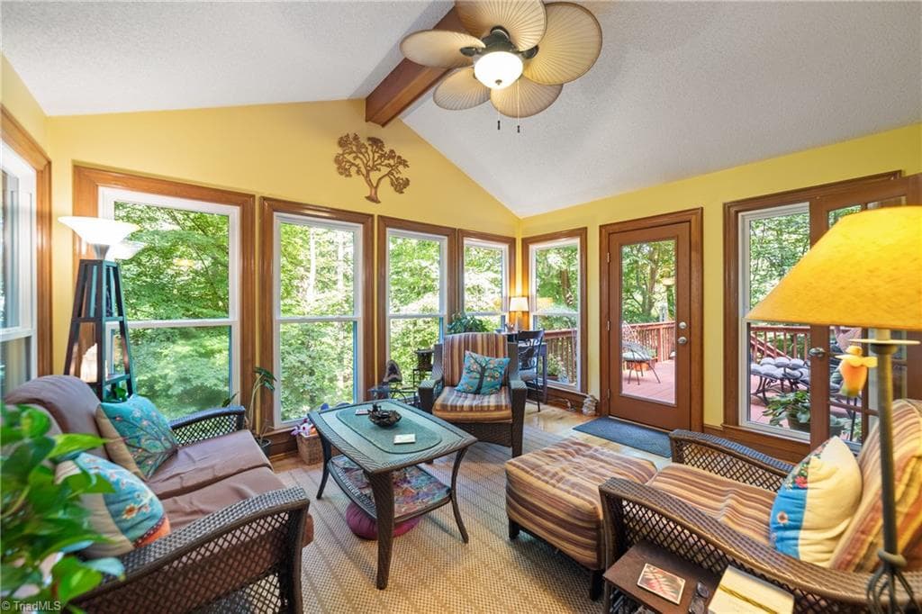 Wonderful sunroom with view of the lake! - 204 Tullyries Lane, Lewisville NC 27023, Lewisville