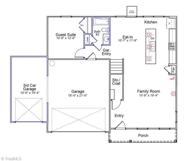 Stick/Site Built at 5832 Latigo Court, Clemmons NC 27012, photo 2 of 3