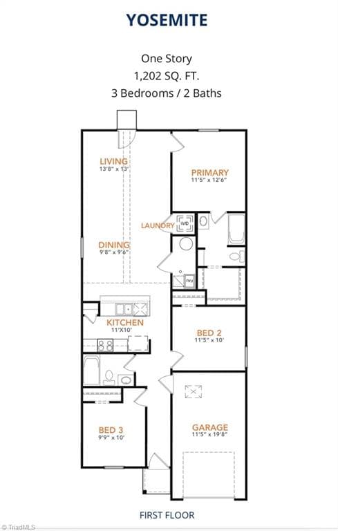 Stick/Site Built at 502 Regency Lane, Eden NC 27288, Eden, photo 11 of 14
