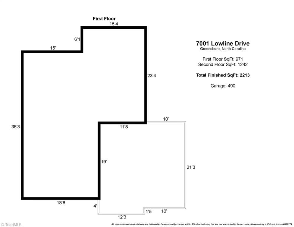 Stick/Site Built at 7001 Lowline Drive, Greensboro NC 27405, photo 45 of 46