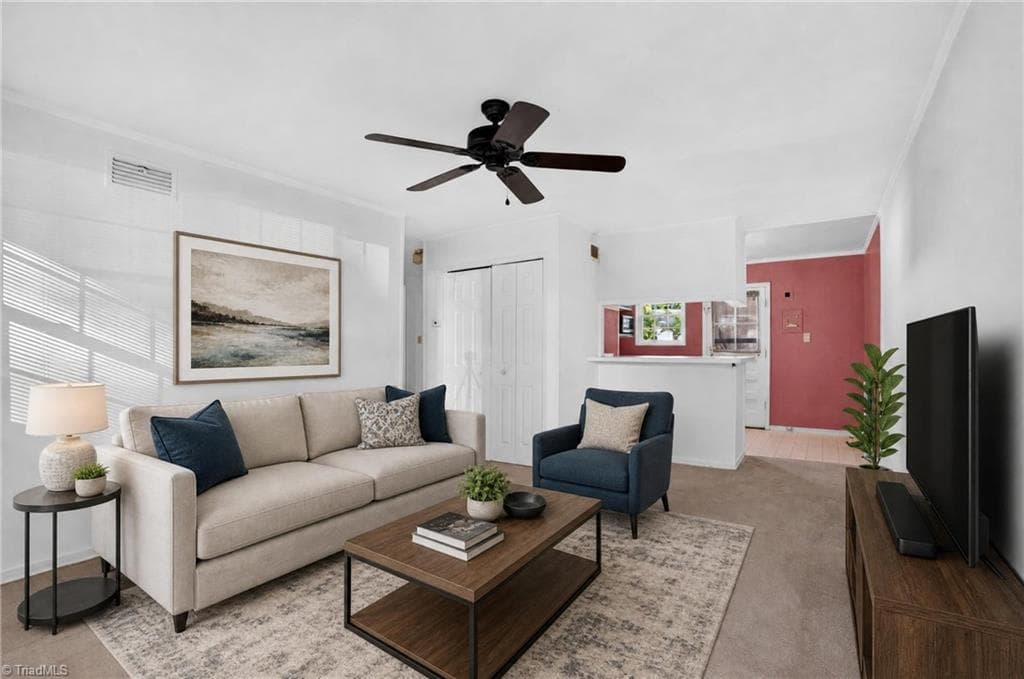 Virtually staged - 1810 Villa Drive, Greensboro NC 27403, Greensboro