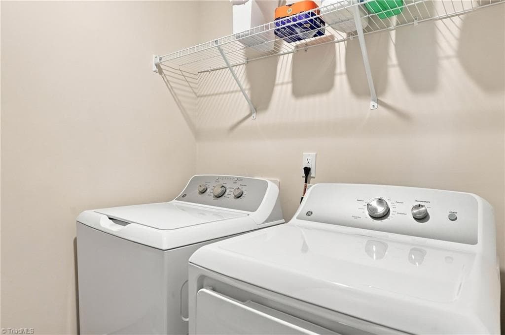 Laundrey room upstairs; where all the dirty laundrey happens! - 1262 Evelynnview Lane, Kernersville NC 27284, Kernersville